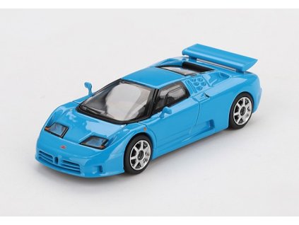 Bugatti EB110 Super Sport Blue 1:64 - MiniGT  Bugatti EB110 Super Sport - kovový model auta