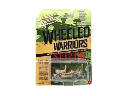 Willys MB Jeep zaprášený 1:64 - Johnny Lightning  Willys MB - sběratelský model