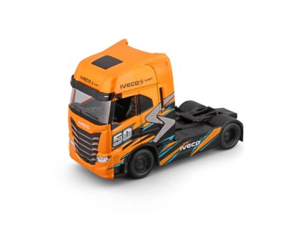 Iveco S-Way 570 tahač oranžový 1:43 - Bburago  Iveco S-Way - kovový model