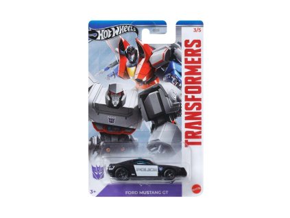 Ford Mustang Police BARRICADE Transformers 1:64 - Hot Wheels  Ford Mustang - Transformers