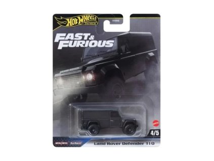 Land Rover Defender 110 černý Fast & Furious 1:64 - Hot Wheels  Land Rover - model auta