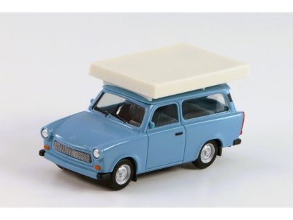 Trabant 601 Universal modrý 1:87 - Herpa  Trabant 601 - model auta