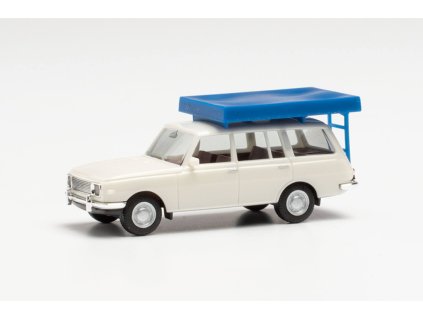 Wartburg 353 Tourist se stanem bilý 1:87 - Herpa  Wartburg 353 Tourist - model auta