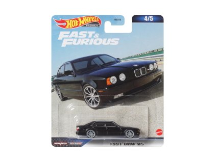 BMW M5 1991 E34 černá 1:64 - Hot Wheels  BMW M5 - model auta