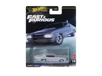 Chevrolet Nova SS 1970 šedá Fast & Furious 1:64 - Hot Wheels  Chevrolet Nova SS - model auta