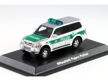 Mitsubishi Pajero Policie stříbrná/zelená 1:87 - BoS-Models  Mitsubishi Pajero Polizei - model auta