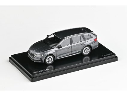 Škoda Octavia IV FL Combi 2024 Šedá Graphite Metalíza 1:43 - Abrex  Škoda Octavia 4 FL - kovový model