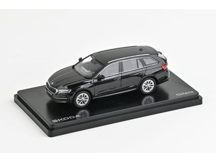 Škoda Octavia IV FL Combi 2024 Černá Magic Metalíza 1:43 - Abrex  Škoda Octavia 4 FL - kovový model