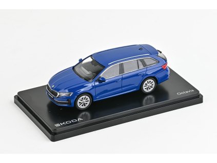 Škoda Octavia IV FL Combi 2024 Modrá Energy 1:43 - Abrex  Škoda Octavia 4 FL - kovový model