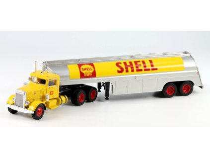 Peterbilt 281 SHELL tahač s návěsem 1:87 - Brekina  Peterbilt 281 - sběratelský model