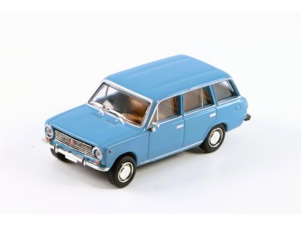 Fiat 124 Combi Familiare modrý 1:87 - Brekina  Fiat 124 - Sběratelský model