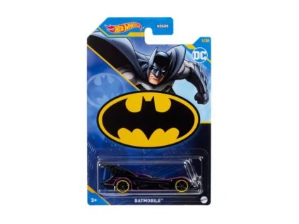 Batman: BATMOBILE černý HLK55 - Hot Wheels  BATMOBILE - model auta