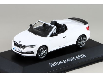 Škoda Slavia Spider 2020 1:43 - Kaleidoskop slavných vozů časopis s modelem #128  Škoda Slavia Spider - kovový model