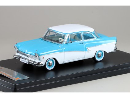 Ford Taunus 17M 1957 bílá/modrá 1:43 - Premium X  Ford Taunus - kovový model