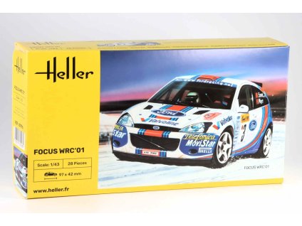 Ford Focus WRC01 1:43 - Heller stavebnice  Ford Focus - plastový ModelKIT