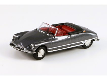 Citroen DS19 Cabriolet stříbrná 1:87 - Brekina  Citroen DS19 - Sběratelský model