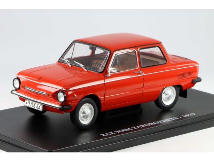 ZAZ-968M Zaporožec 1979 červený 1:24 - Hachette časopis s modelem  ZAZ 968M - kovový model