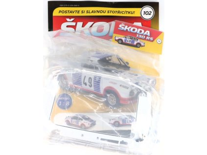 Škoda 130 RS 1:8 - časopis #102 se stavebnicí  Škoda 130 RS 1:8 - časopis #102 se stavebnicí