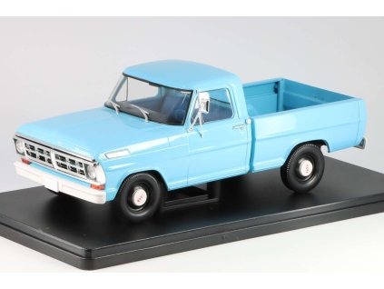 Ford F-100 Pick-Up 1972 modrá 1:24 - Salvat časopis s modelem  Ford F-100 - kovový model