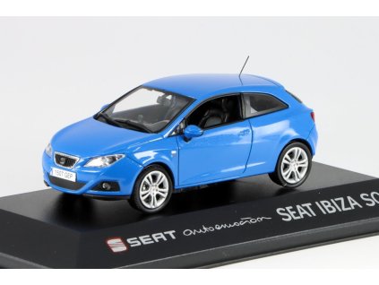 Seat Ibiza SC modrá 1:43 - Seat Collection  Seat Ibiza SC - kovový model