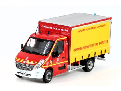 RENAULT Master II VCFF Hasiči 1:43 - Hachette časopis s modelem  Renault Master - kovový model