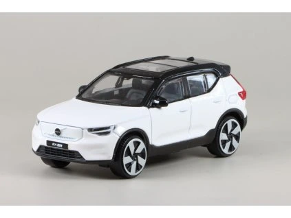 Volvo EX40 bílá 1:43 - Bburago  Volvo EX40 - kovový model