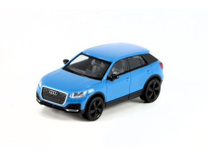 Audi Q2 modrá 1:87 - Herpa  Audi Q2 - model auta