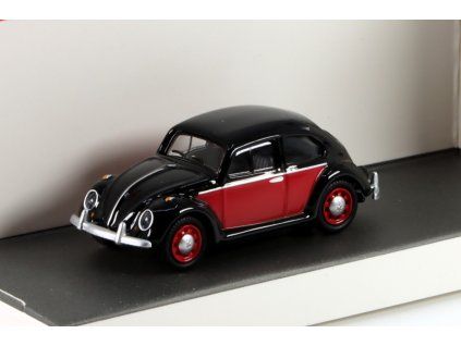 Volkswagen Beetle černá/červená 1:87 - Schuco  VW Beetle - sběratelský model