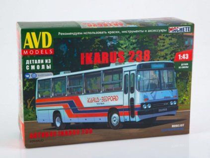 Ikarus-238 autobus 1:43 - AVD  Ikarus 238 autobus - stavebnice KIT