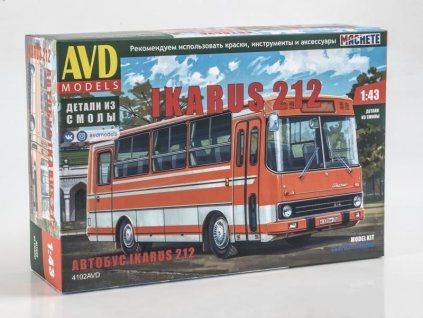 Ikarus-212 autobus 1:43 - AVD  Ikarus 212 autobus - stavebnice KIT