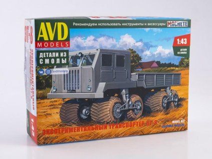 Experimentální terénní transportér ET-8 1:43 - AVD  Terénní transportér ET-8 - stavebnice KIT