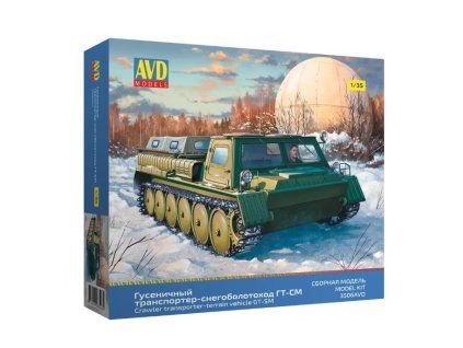 Pásový transportér GT-SM ( GAZ-71 ) 1:35 - AVD  GT-SM - stavebnice KIT