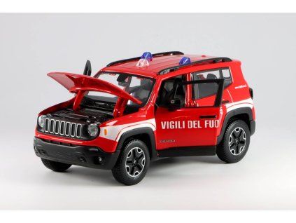 Jeep Renegade Hasičské 2017 1:24 - Maisto  Jeep Renegade - kovový model