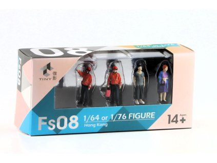 Sada figurek 4 kus 1:64 - Tiny Toys  Miniaturní figurky