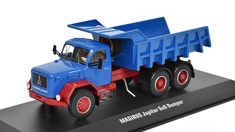 Magirus Jupiter 6x6 Muldenkipper Azul/Rojo 1:43 IXO Models TRUD004