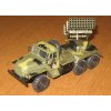 URAL 375  BM-21  GRAD Vojenské náklaďák  URAL 375 BM-21  GRAD Vojenské  - kovový model auta