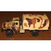 URAL 4320 náklaďák / plachta kamuflaž bežový  URAL 4320 náklaďák  - kovový model auta