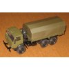 KAMAZ 4310 oplachtěný khaki  KAMAZ 4310 oplachtěný - kovový model auta