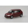 Škoda Fabia 2 2006 červená 1:43 - Abrex  Škoda Fabia II 2006 1:43 - Červená Flamenco Metalíza - kovový model auta