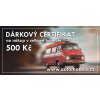 Dárkový certifikát v hodnotě 500 Kč  Dárkový poukaz na nákup modelů