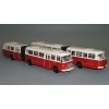 Škoda Jelcz 021 kloubový 1:43 - Vector models časopis s modelem  Škoda Jelcz 021 kloubový - Vector-models - kovový model autobusu