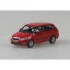 Škoda Fabia 2 Facelift Combi New logo červená 1:43 - Abrex  Škoda Fabia II Facelift Combi - kovový model auta