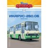 Ikarus 260.06 - 1:43 MODIMIO - Naše autobusy časopis s modelem #25  Ikarus-260 - kovový model autobusu