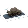 KV-2 1:43 - Tanky. Legendy tuzemské vojenské techniky časopis s modelem #5  KV-2 - 1941 - kovový model tanku