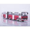 IKARUS 280.33 červený 1:43 - Sovetskij avtobus - časopis AutoModels s modelem  IKARUS-280 - kovový model autobusu