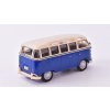 Volkswagen T1 Samba Minibus 1962 modrá 1:43 - Cararama  Volkswagen T1 Samba Minibus 1962 - kovový model auta