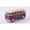 Volkswagen T1 Samba Minibus 1962 červená krémová 1:43 - Cararama  VW T1 Samba - kovový model