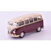Volkswagen T1 Samba Minibus 1962 červená krémová 1:43 - Cararama  VW T1 Samba - kovový model