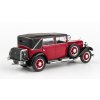 Škoda 860 1932 Červená Tmavá 1:43 - Abrex  Škoda-860 1932 - kovový model auta