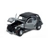 Citroen 2CV 6 Charleston šedá 1:24 - Welly  Citroen 2 CV Charleston 1982 - kovový model auta